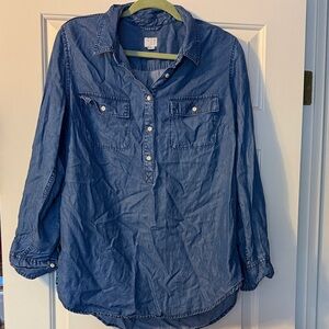 a new day Blue Button Down Shirt